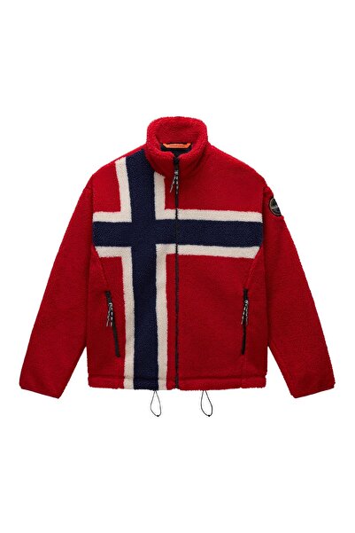 Napapijri P0A88Tcfzf1-R T-Fıemme Men's Jacket Red