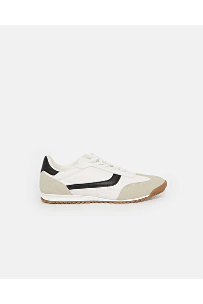 REDTAG Men White Material Block Sneakers