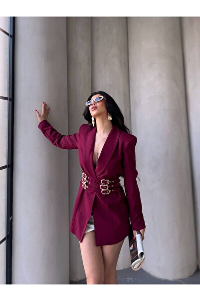 Bella Breeze سترة نسائية بتفاصيل حزام