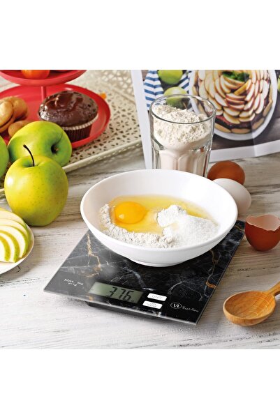 CED AUTO TRADE Kitchen scale - black marble