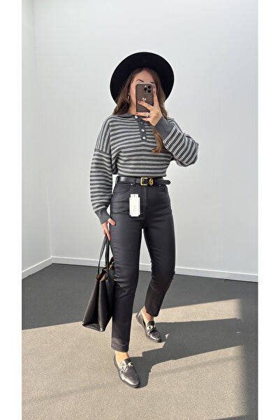 Narferita Vegas Premium Mumlu Deri Pantolon