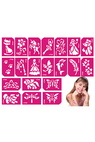 Alista Home Tattoo stencil set - for girls - 21 pcs