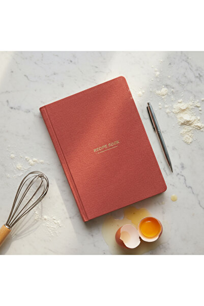 Fark Tanıtım Recipe Book – Hardcover Recipe Journal with 100+ Recipes, Measurement Chart, Note Space, and Chef's Questions