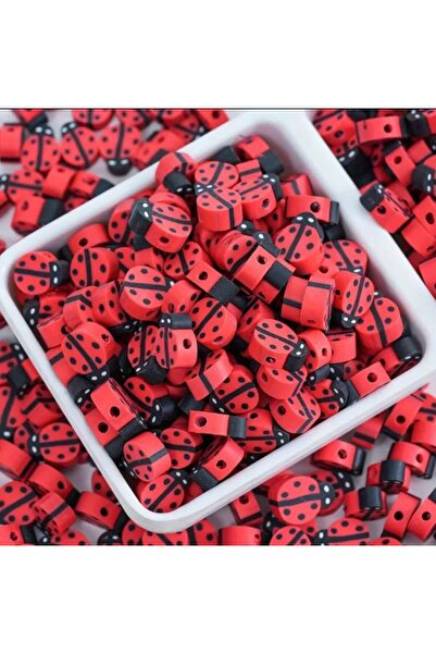 HERALDİS Mărgele din argilă polimerică Fimo cu figurine de gărgăriță - 30 de bucăți de mărgele de bijuterii pentru realizarea de bijuterii și brățări