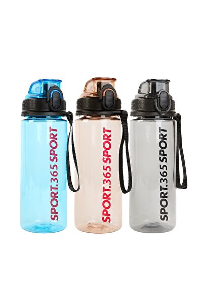 CED AUTO TRADE Sports bottle – transparent plastic – 600 ml – 3 colors