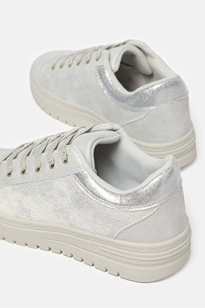 REDTAG Senior Girls Silver Embellished Sneakers