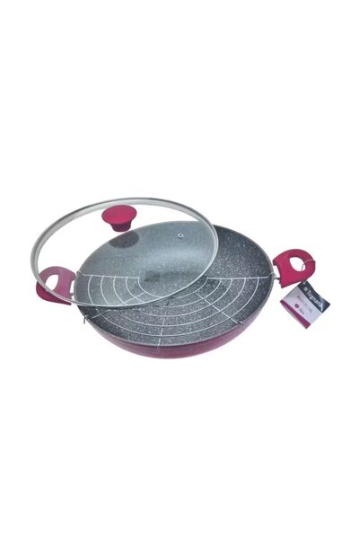 Tognana Wok 32 cm Red Stone with rack and lid