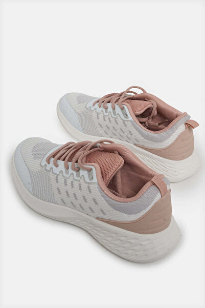 REDTAG Women White Lace Up Sneakers