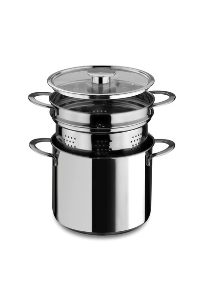 Mepra Stainless Steel Pot with Lid 22cm Cuocipasta
