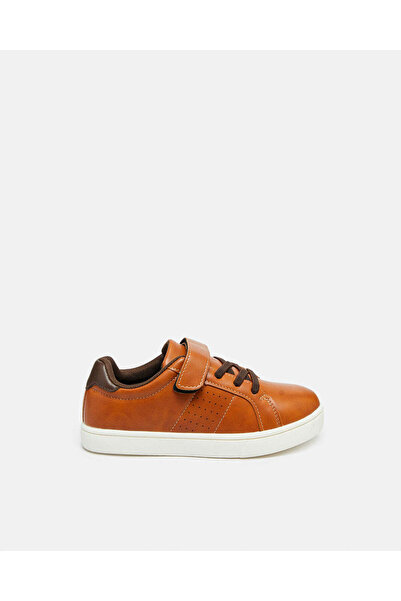 REDTAG Senior Boys Brown Velcro Plain Sneakers