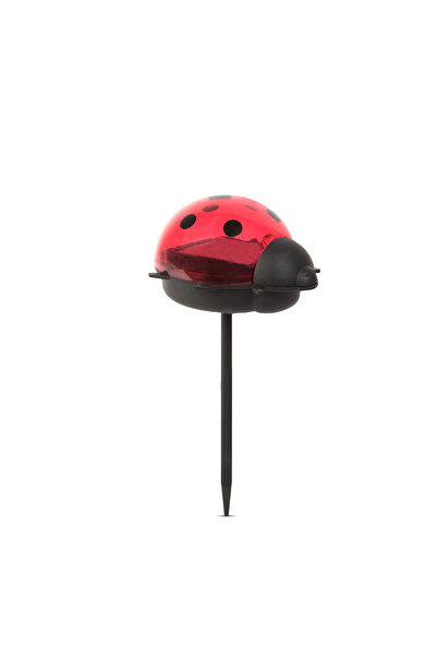 CED AUTO TRADE Lampa solara LED - buburuza - alb rece - rosu - 75 x 60 x 156 mm