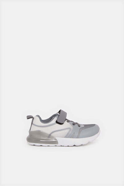 REDTAG Infant Boys Grey Velcro Strap Sneakers