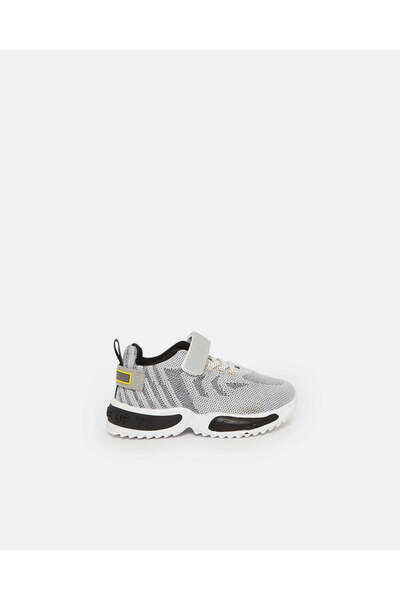 REDTAG Infant Boys Grey Mesh Trainer