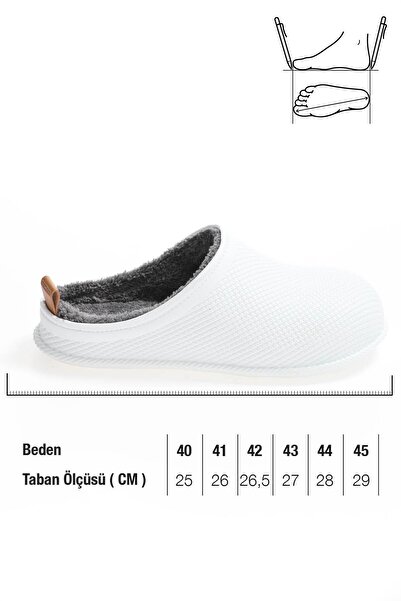 GEZER Eva Fur-Lined Wet Floor Men's Winter Home Garden Street Work Slippers