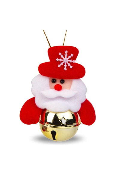 Alista Home Ornament pentru brad - Mos Craciun cu clopot - 11 x 10 cm