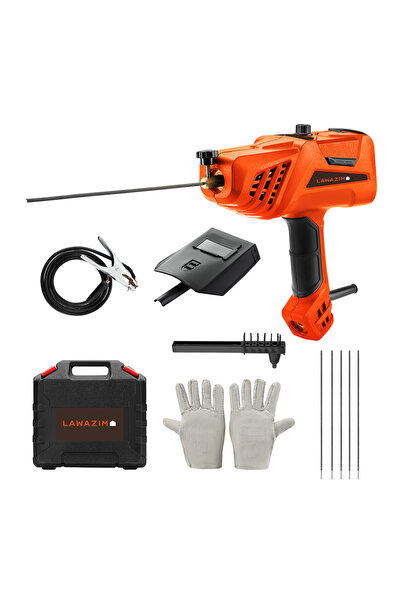 Lawazim Handheld Welding Machine - BS Plug Corded Welder with Gloves, Mask, Rods & Accessories