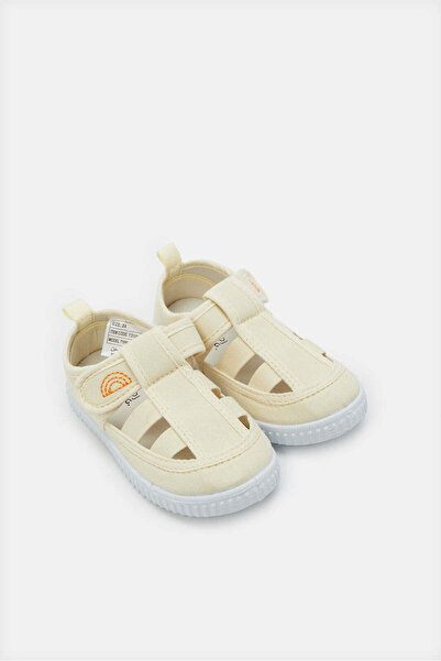 REDTAG Infant Boys Cream Strap Sandals