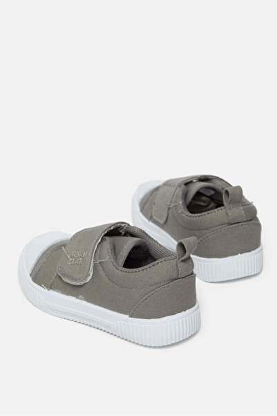 REDTAG Infant Boys Grey Velcro Sneakers