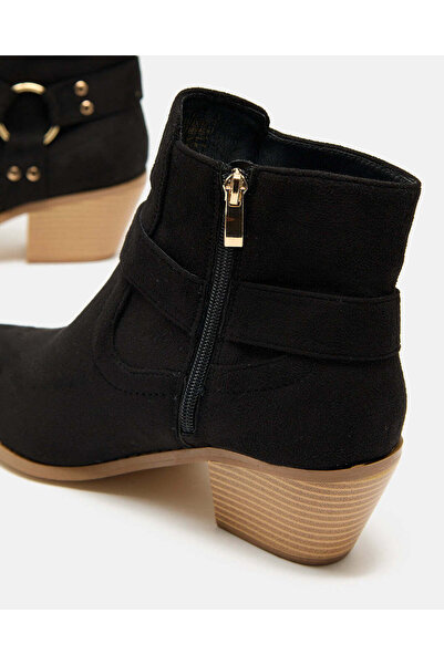 REDTAG Women Black Embellished Chelsea Boots