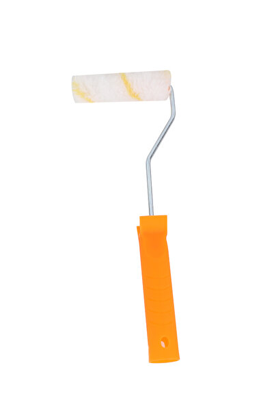 Lawazim 4 Inch Paint Roller - Durable Washable Reusable Shed-Resistant Brush with Ergonomic Handle