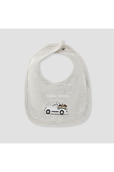 Juniors Farm Truck Print Bib with Button Closure - Set of 2