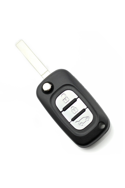 OEM Renault - Carcasa tip cheie briceag cu 3 butoane