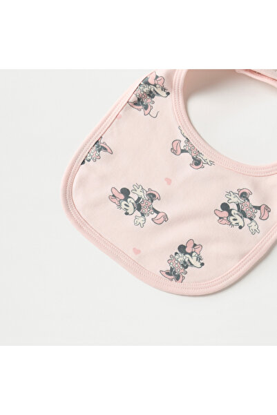 Disney All-Over Minnie Mouse Print Bib with Snap Button Closure
