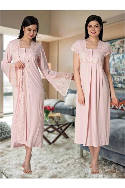 Lohusa Homewear طقم ملابس نوم للحوامل مكون من قطعتين بتصميم خاص باللون الوردي...