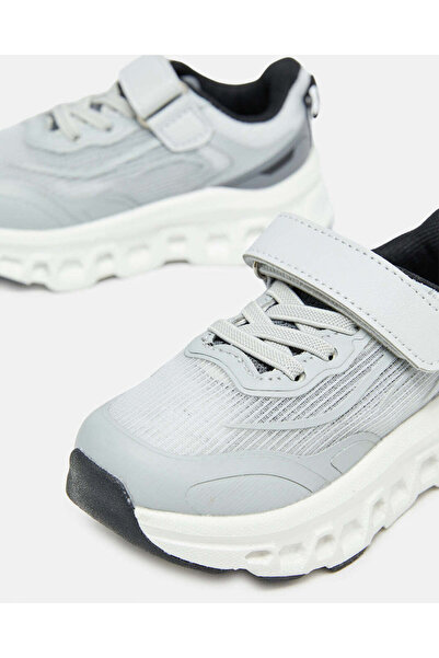 REDTAG Boys Grey Plain Trainer