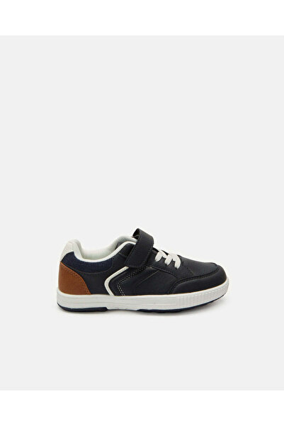 REDTAG Boys Navy Material Block Sneakers