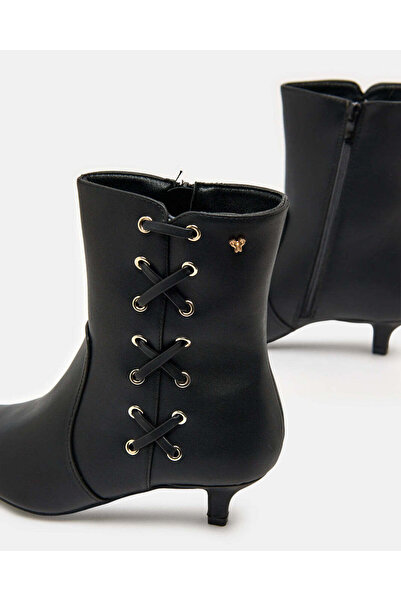 REDTAG Women Black Embellished Ankle Boot