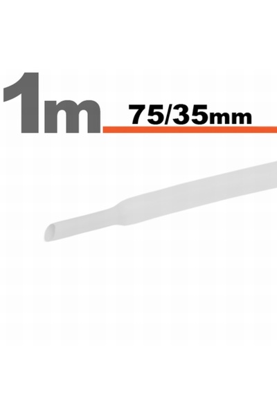 CED AUTO TRADE Cadă termocontractibilă Alb • 70 / 35 mm