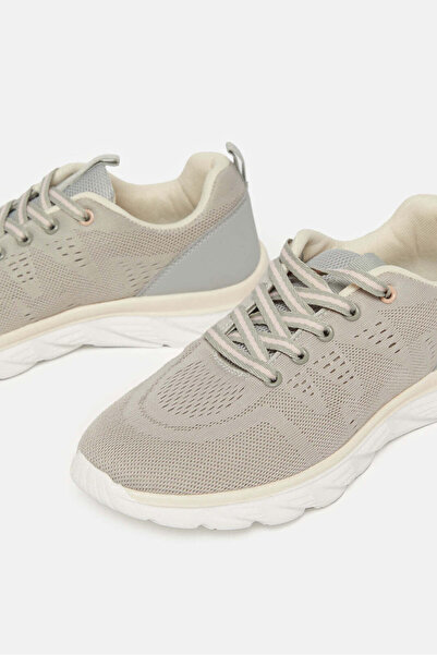 REDTAG Women Grey Lace Up Sneakers