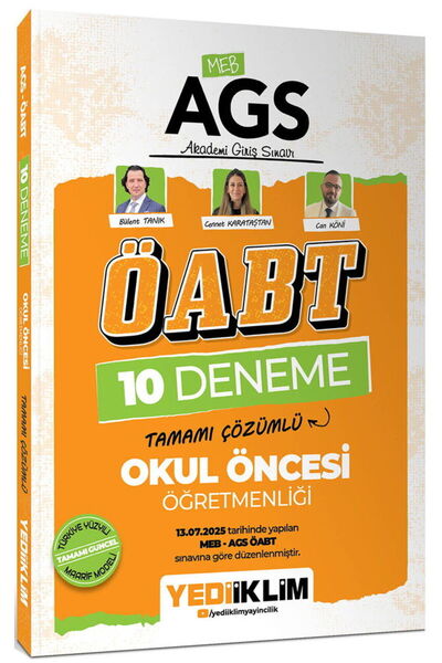 Yediiklim Yayınları Yediiklim AGS ÖABT Okul Öncesi Öğretmenliği Tamamı Çözüml...