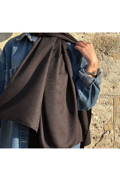 GRAZELLA Premium Pattern Silky Jacquard Shawl