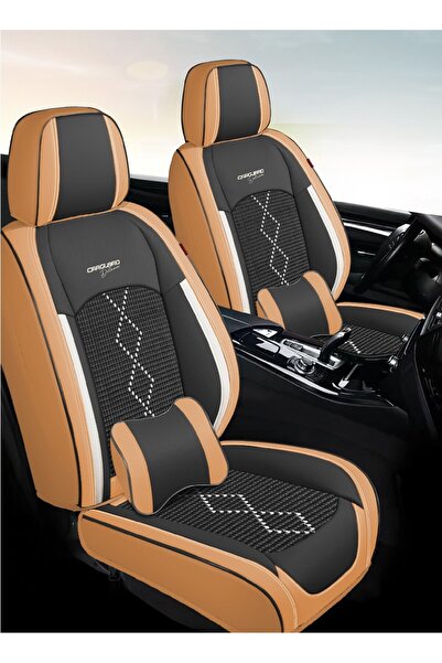 CarGuard Huse auto premium 5 locuri Deluxe piele ecologica perforata si texti...