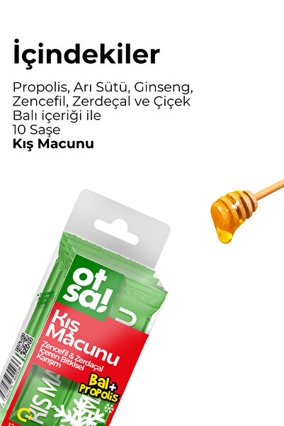 Otsa Zencefilli Propolisli Kış Macunu Stick 12g. X 10 Adet