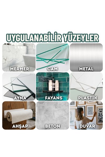 Dekoros Çift Taraflı Köpük Bant - Beyaz Montaj Bandı 18 mm Genişlik 25 metre Uzunluk