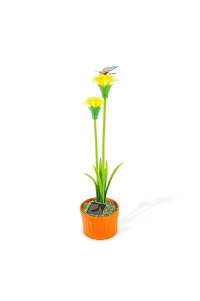 Alista Home Floare colorata solara - 8 x 8 x 32 cm - 10 LED-uri alb cald - ga...