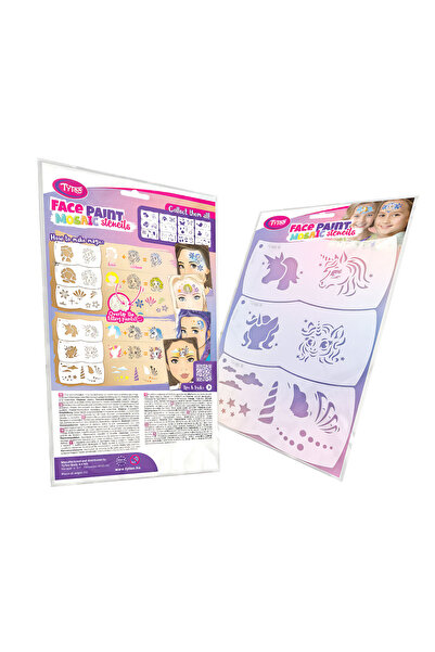 OEM Sablon Mozaic Face Painter - unicorn - stea - 3 bucati / pachet Tytoo