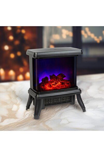CED AUTO TRADE Electric fireplace - 900/1800 W Bewello - radiant heater + LED - 36 x 21.5 x 36 cm
