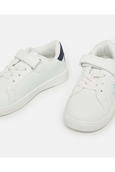 REDTAG Boys White Dolphin Sneakers