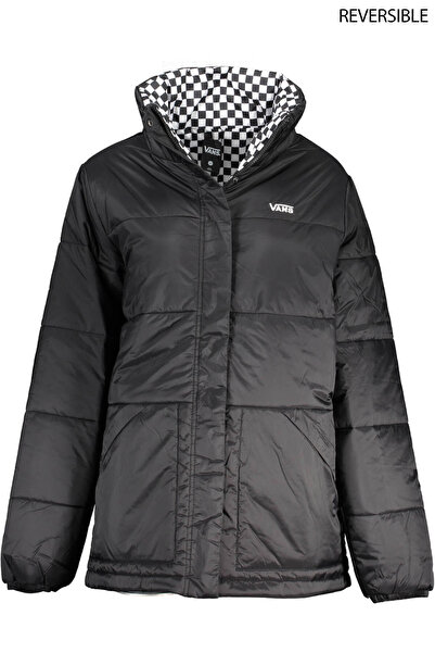 Vans Women's Black Checkerboard Reversible Jacket