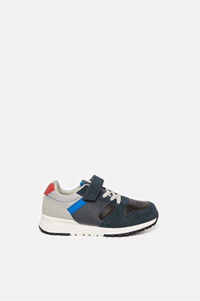 REDTAG Boys Navy Material Block Sneakers