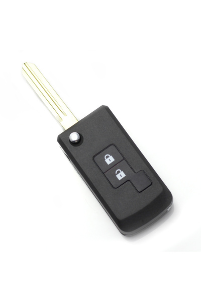 OEM Nissan - Carcasa cheie tip briceag 2+1 butoane, model patrat (modificat)