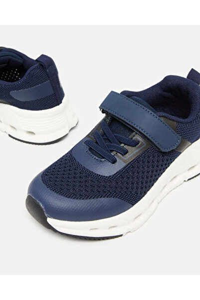 REDTAG Boys Navy Textured Sneakers