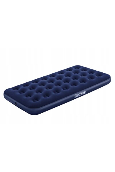 Alista Home Inflatable mattress - single, velour - blue - 188 x 99 x 22 cm