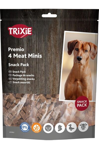 Trixie Premio 4 Meat Minis Dog Treats, 4×100 g, All Life Stages