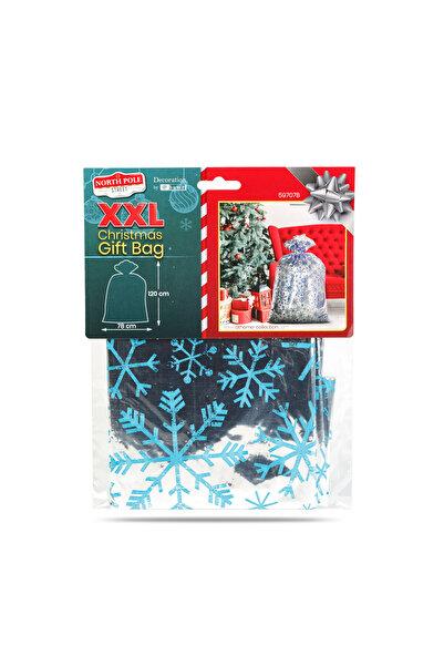 Alista Home Punga cadou extra mare din folie – model fulgi de gheata – 78 x 120 cm