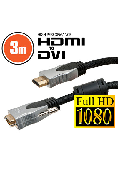 Alista Home Cablu DVI-D / HDMI • 3 m Profesional cu conectoare placate cu aur